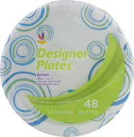 Ahold Designer Plates Paper - 48 CT