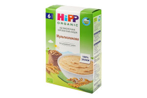 Каша безмолочная для детей от 6мес Мультизлаковая Organic Hipp к/у 200г