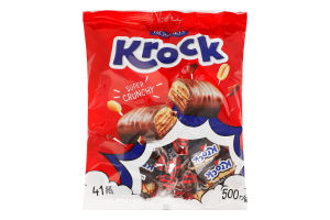 Цукерки глазуровані з арахісом Krock Roshen м/у 500г