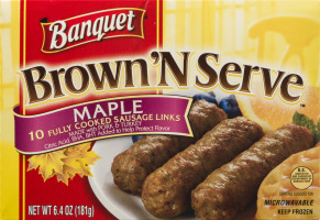 Banquet Brown'N Serve Sausage Links Maple - 10 CT