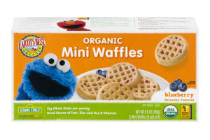 Earth's Best Organic Mini Waffles Blueberry - 32 CT