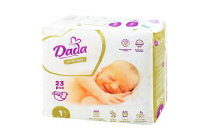 Підгузки дитячі Elite Care 1 Newborn 2-5кг 23шт Dada