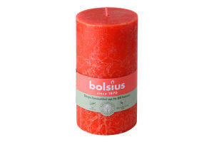 Свеча оранжевая 13х6.8см №103668790335 Bolsius 1шт