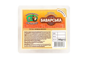Колбаса нарезка Салями Баварская Укрпромпостач-95 в/к 1c лоток 140г