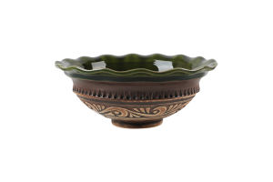 Миска-волновка 0.75л Шляхтянская Покутська кераміка 1шт