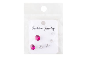 Сережки-гвіздки з камінцями та штучними перлами в асортименті LF25051533