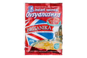 Каша вівсяна з вершками Britanika Моментальная Овсянушка м/у 40г