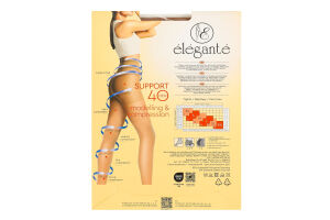 Колготки женские Elegante Support Modelling&Compression 40den 5 bronz