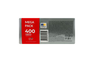 Салфетки бумажные однослойные белые 235х235мм Mega pack Silver line Ruta 400шт