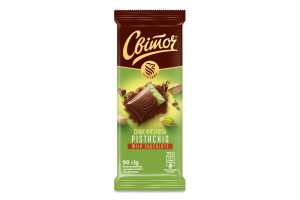 Шоколад молочный Pistachio Світоч м/у 90г