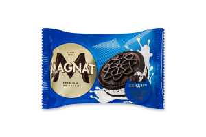 Морозиво сендвіч на печиві з комбінованим складом сировини Double dark cookies Magnat м/у 70г