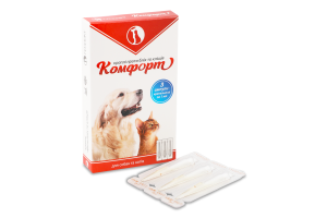 Краплі проти бліх та кліщів Комфорт 3*1мл Продукт
