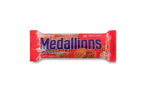 Вафлі солоні з томатом та базиліком Medallions Lekorna м/у 90г