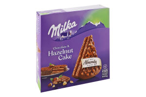 Торт з фундуком Chocolate&Hazelnut Milka Almondy к/у 400г