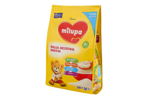 Каша молочна суха для дітей від 6міс швидкорозчинна манна Milupa м/у 210г