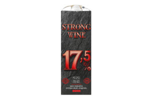 Вино 1л 17.5% червоне ординарне кріплене міцне Південне Strong Wine т/п