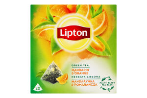 Чай зелений ароматизований Mandarine&Orange Lipton к/у 20шт