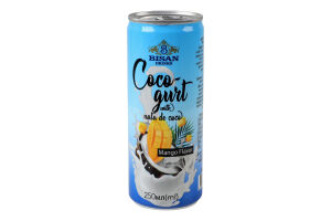 Напій кокосовий з ароматом манго Nata de coco Bisan Drinks з/б 250мл