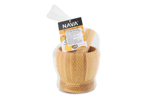 Ступка бамбук 11х10.5х10.5см №10-107-026 Terrestrial Nava 1шт