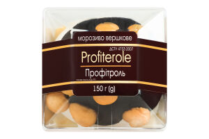 Морозиво 8% вершкове Маскарпоне та вершкове з какао з соусом Кремовий та Шоколад Профітроль Gel’Amo ст 150г