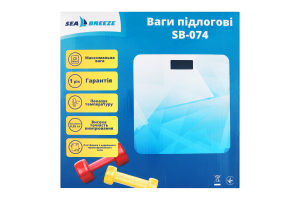 Ваги підлогові електронні скло до 180кг SeaBreeze