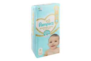 Підгузники для дітей 4-8кг 2 Premium Care Pampers 46шт
