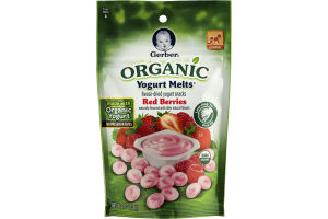 Gerber Organic Yogurt Melts Red Berries