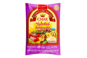 Майонез Чудовий 50% 180г п/е Королівський смак