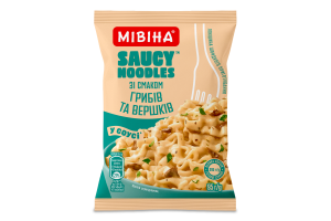 Локшина швидкого приготування зі смаком грибів та вершків Saucy noodles Мівіна м/у 95г
