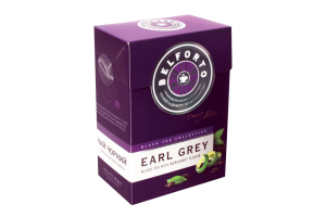 Чай чорний байховий листовий з ароматом бергамота Earl grey Belforto к/у 90г