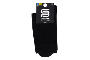 Шкарпетки чоловічі Premier socks середні з махр. стопою р.25,27,29 чор. Арт.3436