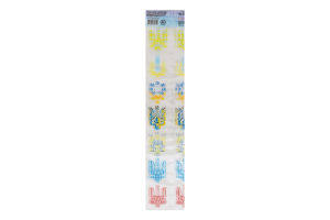 Рукав-етикетка термозбіжна полівінілхлоридна для прикрашання 7 яєць Герби Добрик 1шт