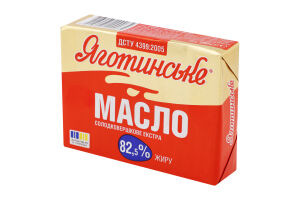 Масло солодковершкове 82.5% Екстра Яготинське м/у 180г