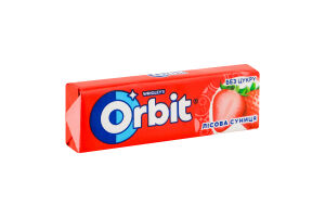 Гумка жувальна без цукру з підсолоджувачами Лісова суниця Orbit м/у 14г