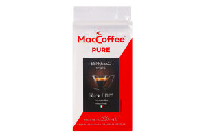 Кофе натуральный жареный молотый Espresso Forte Pure MacCoffee м/у 250г