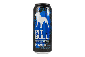 Напій енергетичний безалкогольний сильногазований Power Pit Bull з/б 500мл