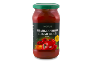 Соус стерилізований Шашличний пікантний Novus с/б 480г
