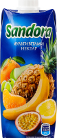 Нектар неосветленный пастеризованный Мультивитамин Sandora т/п 500мл