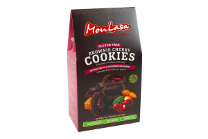 Печенье натуральное крафтовое с вишневой начинкой без глютена и добавленного сахара Брауни MonLasa к/у 120г