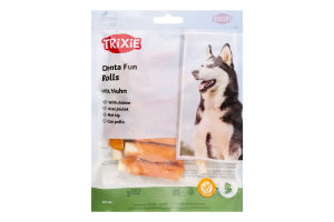 Ласощі д/собак Дента Фан Міні-палички з куркою 6см 120г Тріксі