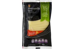 Ahold Cheese Slices Mozzarella - 10 CT