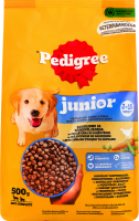 PEDIGREE Dry (для цуценят) Птиця/Овочі 12*500г