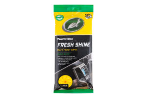 Серветки Turtle Wax FreshShine д/салон матові цитр