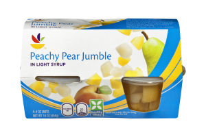 Ahold Peachy Pear Jumble in Light Syrup - 4 CT