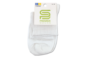 Шкарпетки Premier socks Економ сер рез білі р16-18