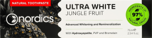 Паста зубная Jungle Fruit Ultra White Cosmos Organic Nordics 75мл
