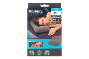 Подушка надувная флоковая 42х26х10см №67121N Bestway 1шт