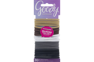 Goody Ouchless No-Metal Elastics - 30 CT