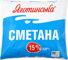 Сметана 15% Яготинська м/у 350г