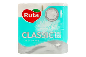 Бумага туалетная 2-х слойная 150 листов Classic Silver line Ruta 4шт